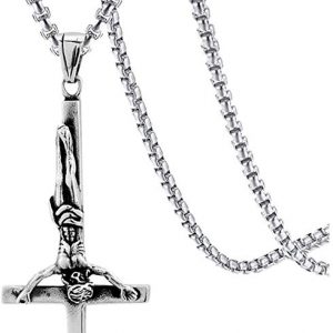 Upside Down Cross Necklace