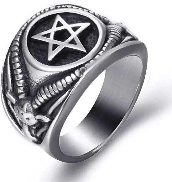 Pentagram Demon Ring