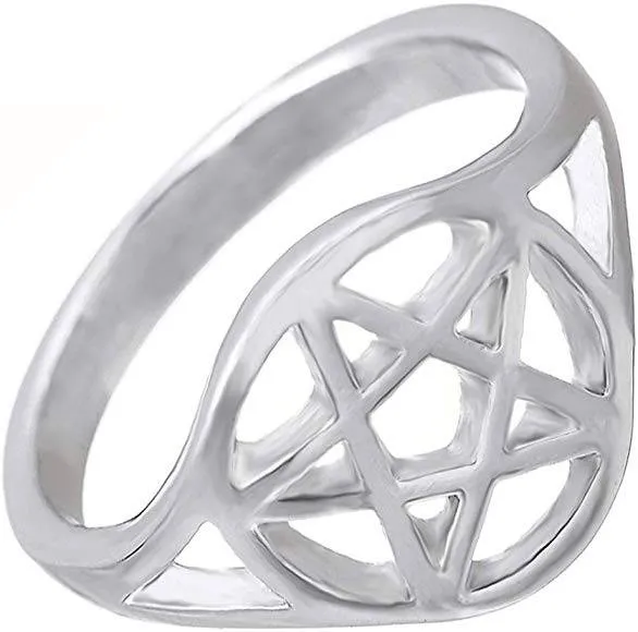 Wicca Pentacle Ring