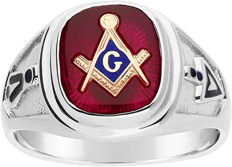 Masonic Silver Ring