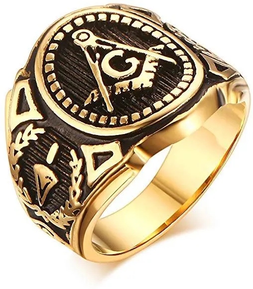 Masonic Symbol Ring