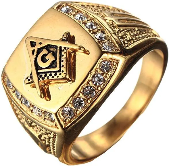 Masonic Stones Ring