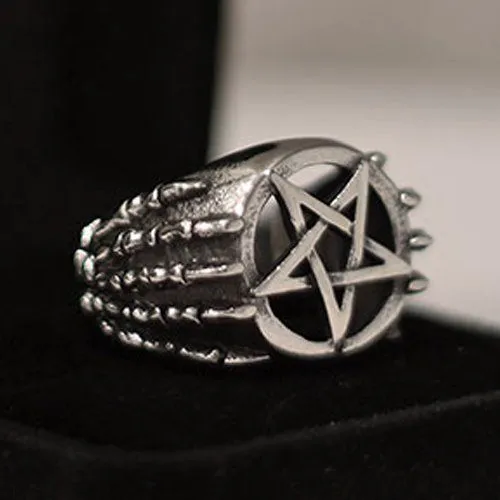 Pentagram Occult Ring